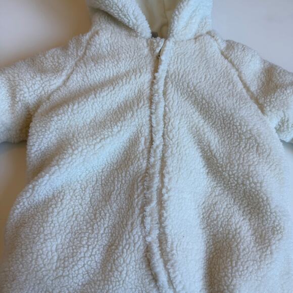 Petit Bateau Baby Sherpa Snowsuit With Ears 12 Months - Picture 4 of 9